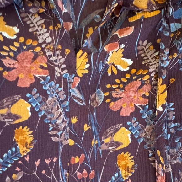 Floral Silk Dress Sz Small - Picture 10 of 10